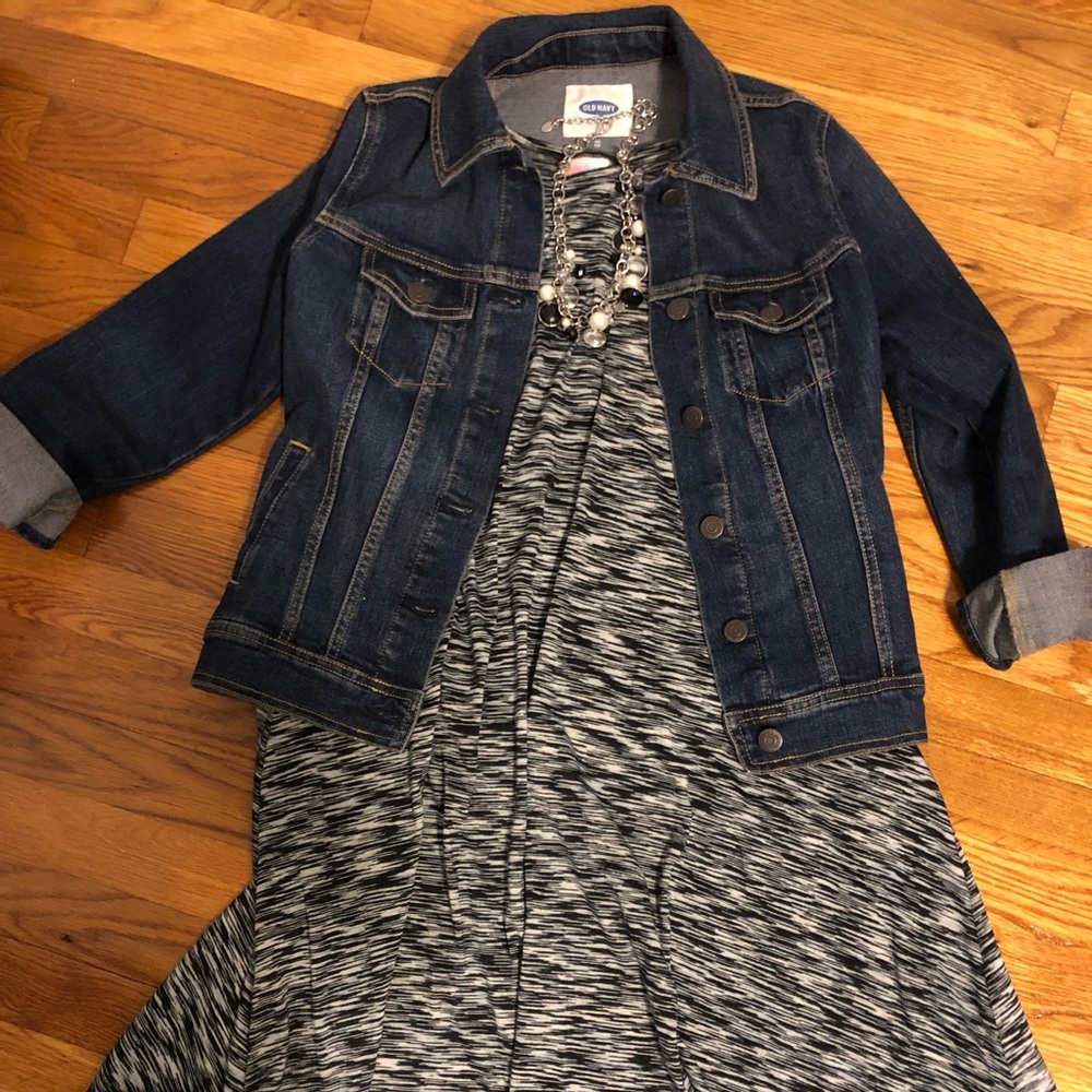 LuLaRoe Carly Dress Black/White Size XXS